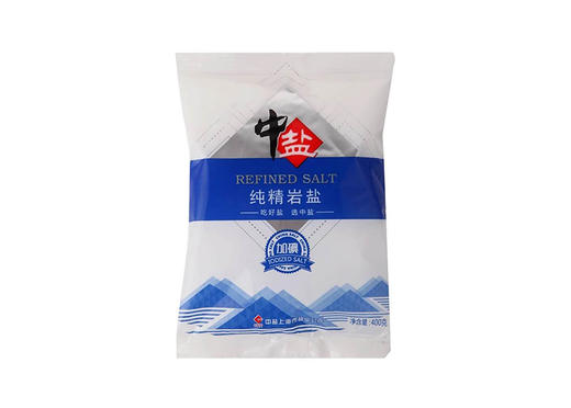 中盐天然湖盐精盐 400g/袋 商品图0