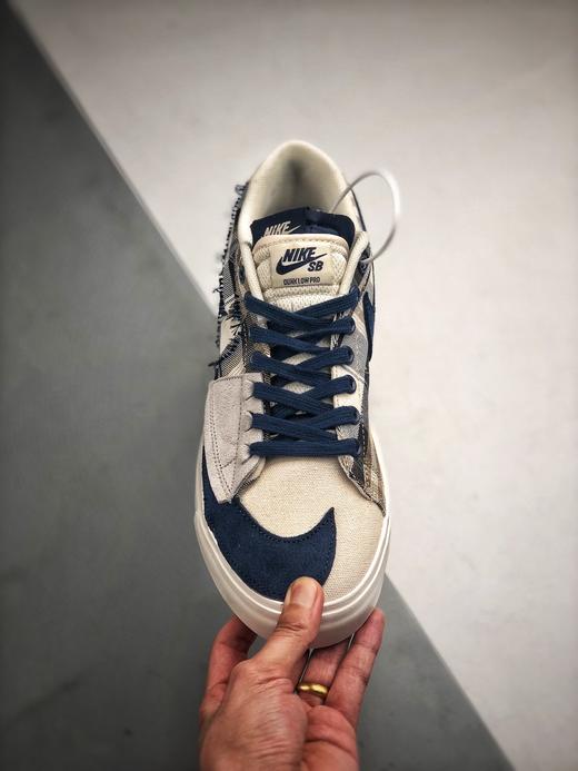 男女鞋 nike zoom low解构拆钩补丁 开拓者灰黑格子休闲鞋 blazer