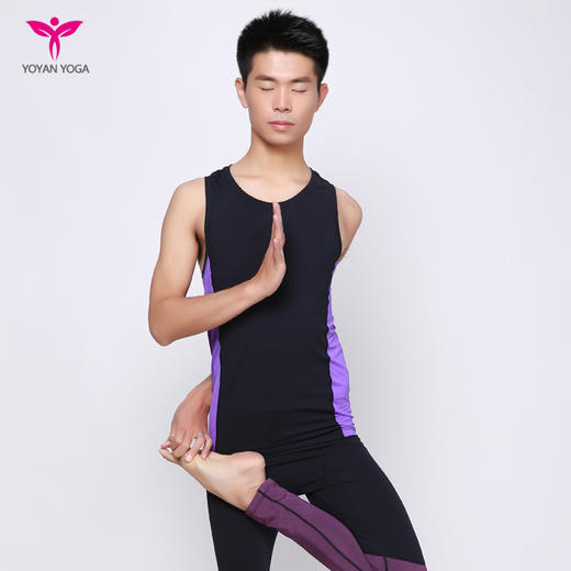 悠妍男款瑜伽服健身运动背心工字背17501
