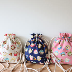 HUGOJIRO糖果BONBON小双肩包插画咖啡小熊