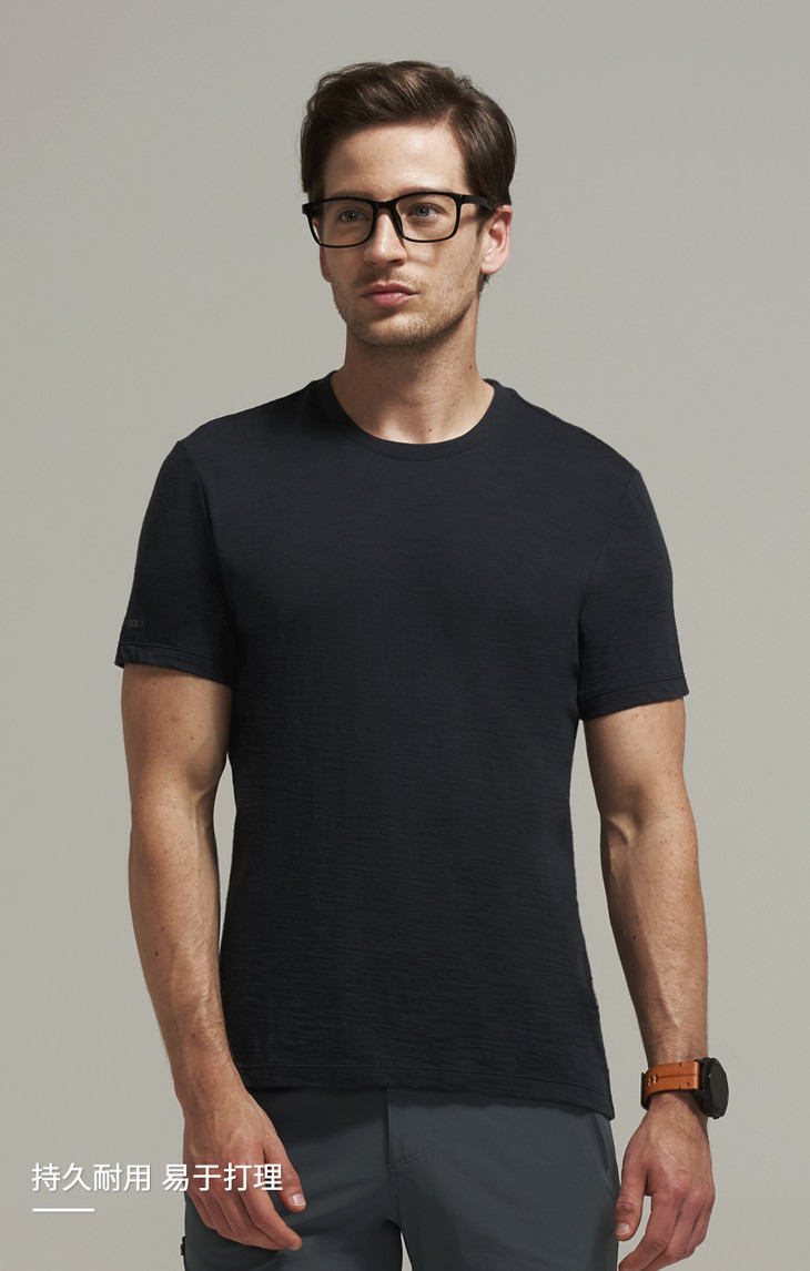 sanfo plus美利奴羊毛圆领t恤 吸湿速干抗皱耐磨抑菌抗异味的短袖t恤