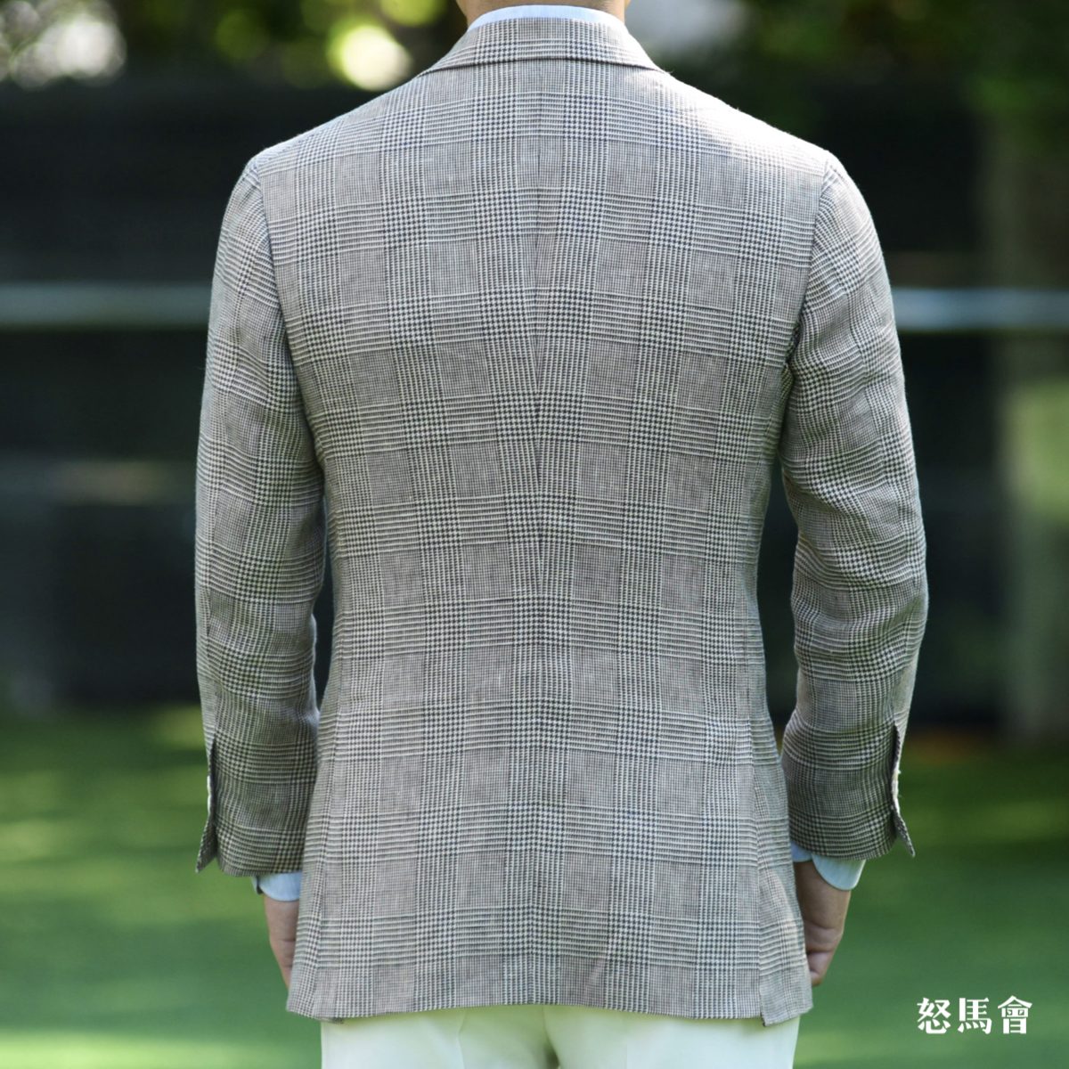 baird mcnutt 高克重爱尔兰亚麻棕色亲王格全麻衬单西