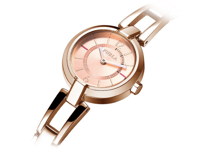 furla芙拉 linda琳达系列24mm时尚青春优雅小巧玫瑰金色石英女士手表