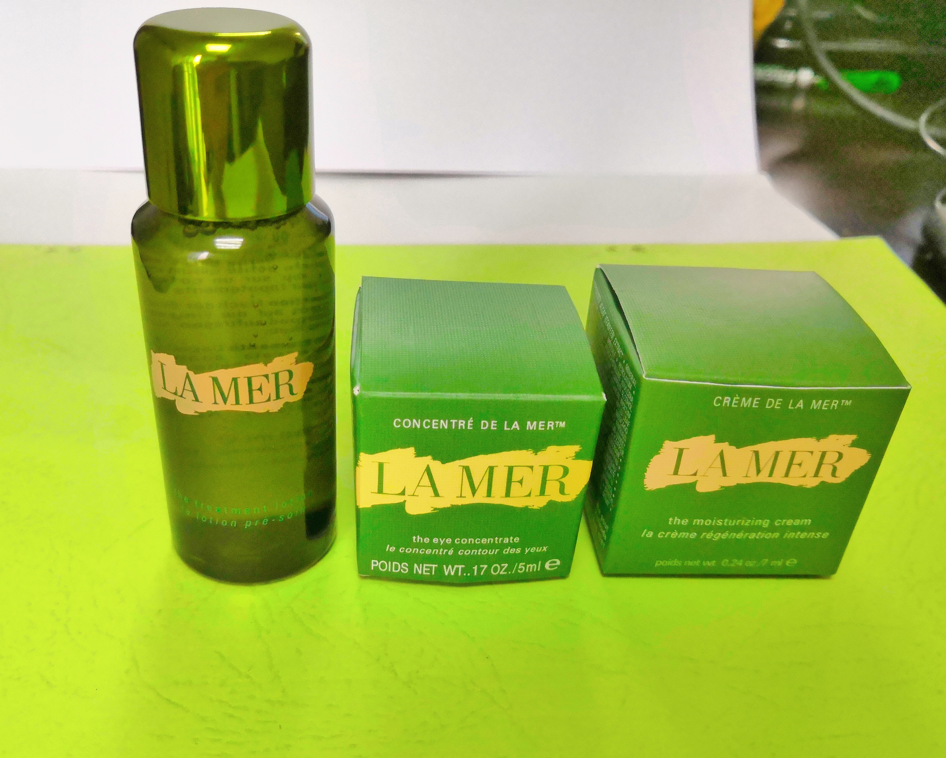 lamer海蓝之谜经典精华面霜眼霜精粹水小样三件套