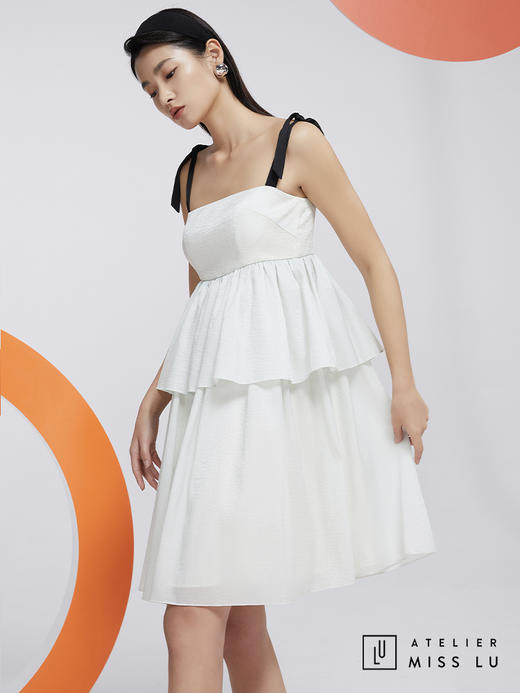 AtelierMissLu—薄荷绿吊带蓬蓬裙/0000604 商品图2