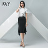 IWY/白色短袖衬衫黑色半裙套装B10236+S10243 商品缩略图10
