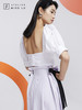 AtelierMissLu—白色泡泡袖露背短衬衣/00157 商品缩略图4