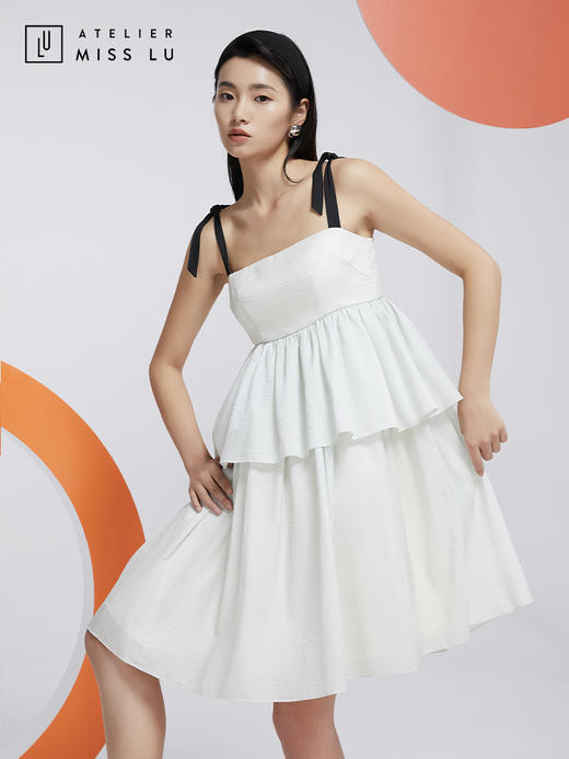 AtelierMissLu—薄荷绿吊带蓬蓬裙/0000604 商品图5