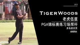 老虎伍兹｜练习场的全系挥杆练习/2015PGA锦标赛