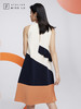 AtelierMissLu—蓝白橘撞色趣味无袖连身裙/0000601 商品缩略图5