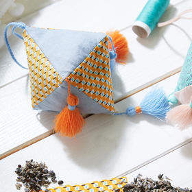 布艺拼色香包薰衣草苦荞棉布香包