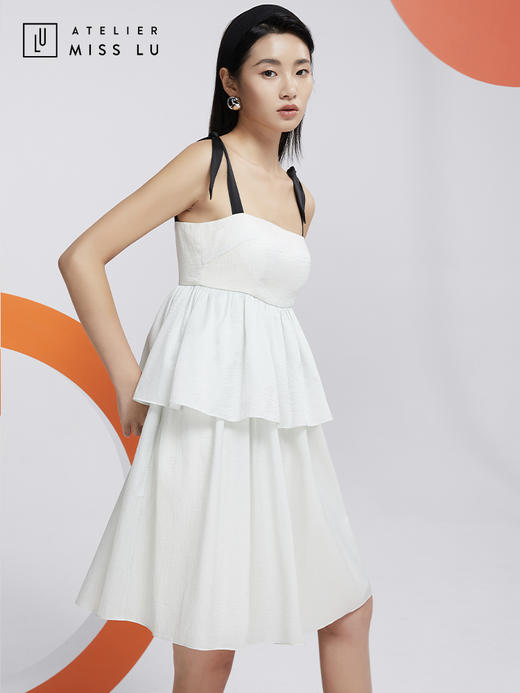 AtelierMissLu—薄荷绿吊带蓬蓬裙/0000604 商品图3