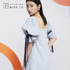 AtelierMissLu—云灰蓝造型袖衬衫裙/0000614 商品缩略图1