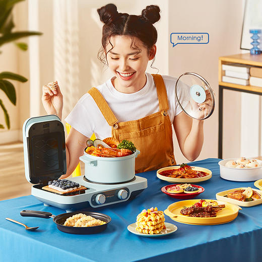 Donlim/东菱 三明治早餐机多功能锅 商品图0