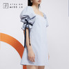 AtelierMissLu—云灰蓝造型袖衬衫裙/0000614 商品缩略图3