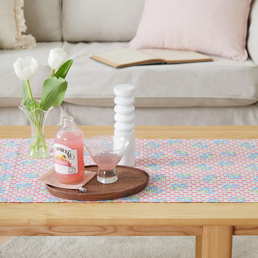 茶几桌旗日式复古碎花条旗茶几旗 商品图2