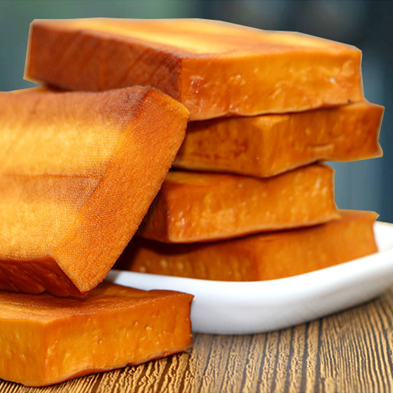 【半岛商城】新化白溪豆腐1/2包*2.2斤 湖南特产新化白溪烟熏豆腐干2.