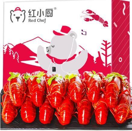 星农联合红小厨 麻辣小龙虾大号1.8kg 6-8钱/24-34只 净虾重1kg 海鲜水产 商品图0