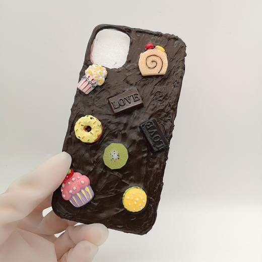 【手工滴胶手机壳】巧克力甜甜圈冰淇淋自制滴胶手机壳