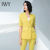 IWY/黄色五分袖西服长裤半裙套装C10226+P10226 商品缩略图2