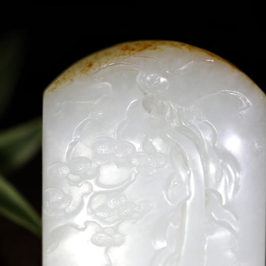 和田玉（白玉）籽料玉牌--飞流直下三千尺 106.70g 商品图3