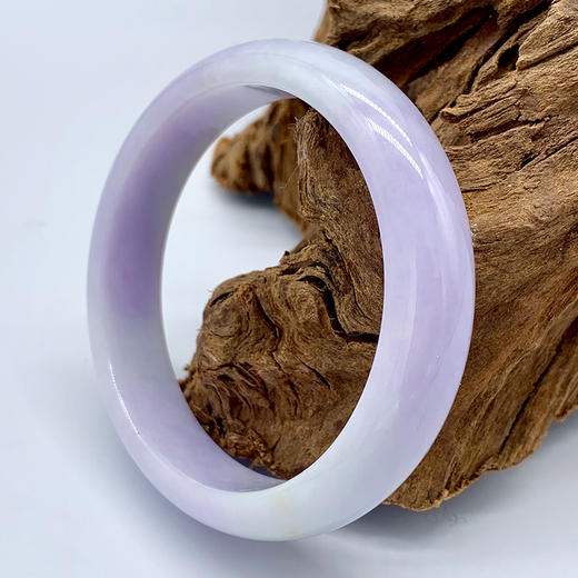 派瑞翡翠 翡翠手镯 糯种 紫色 商品图3