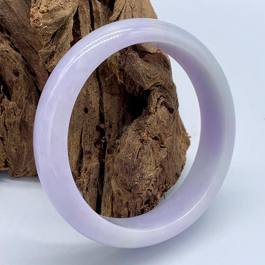 派瑞翡翠 翡翠手镯 糯种 紫色 商品图0