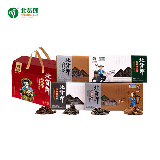 188克盒装礼盒（黑木耳、香菇、秋木耳、榛蘑） 商品图0