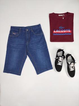 下男牛仔中裤6671-2