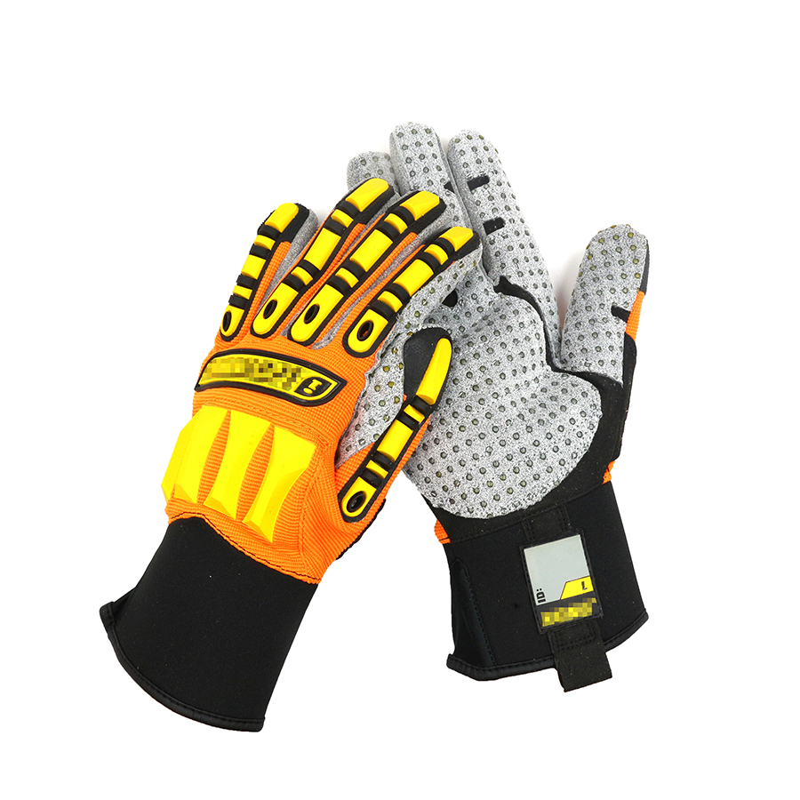 防砸手套机械手套防砸防挤压掌心减震手套战术骑行救援防割手套