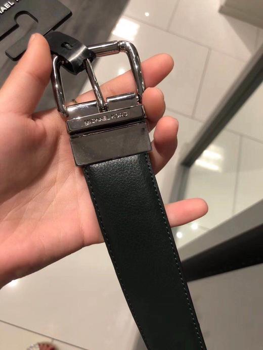 michael kors/mk 男士双面皮带 纯皮双面 一面黑色 一面棕色 超级百搭