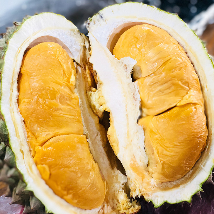 山夫良匠马来西亚黑刺榴莲|带有明亮的橙色调,入口味道很甜,味觉层次