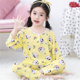 TG52男女童棉绸套装，夏天必备的人造棉衣衣