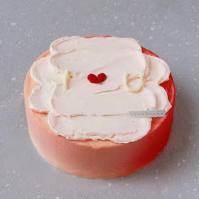 8英寸｜树莓云芝士（可定制字母）+198元当季花束