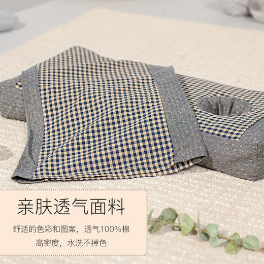 怀府街怀菊花荞麦枕双洞枕 护耳枕头 枕芯带孔成人护颈枕 商品图2