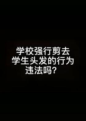 学校强行剪去学生头发违法吗