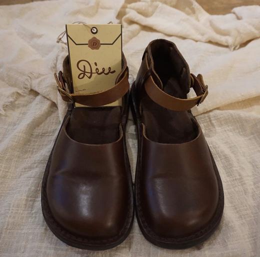 Diu棕/深红棕/黑牛皮手工鞋 商品图2