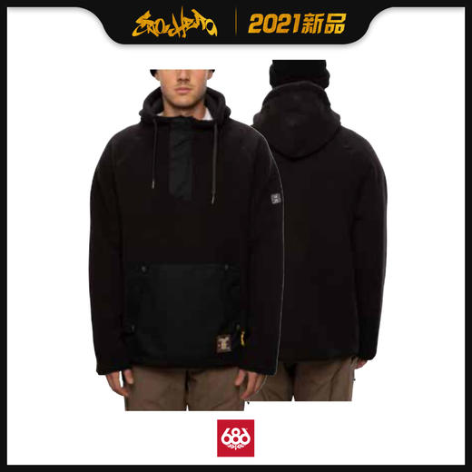 2021 686 Home Anorak Fleece BLAKC L 商品图0