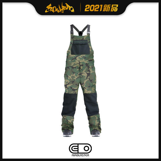 2021 AIRBLASTER MNS Freedom Bib-OG Dinoflage L 商品图0