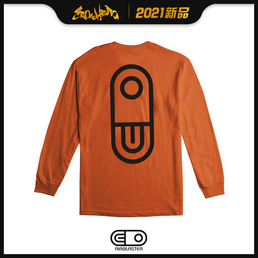 2021 AIRBLASTER Team LS Tee-Orange S 商品图0