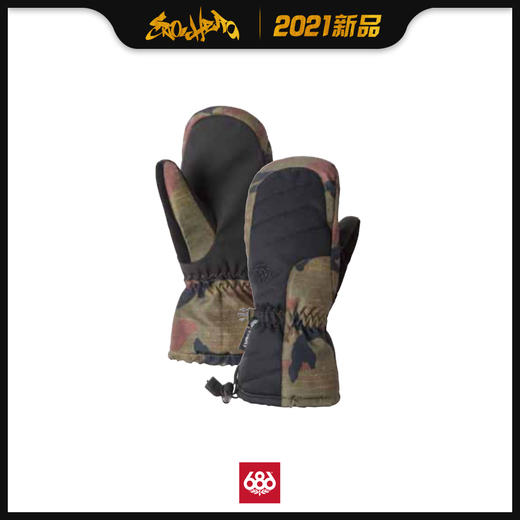 2021 686 Youth Heat Insulated Mitt Dark Camo S 商品图0