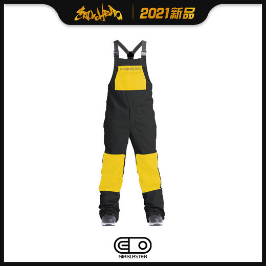2021 AIRBLASTER MNS Freedom Bib-Black Yolo XL 商品图0