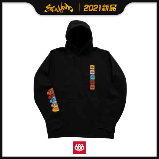2021 686 Seinfeld Pullover Hoody Black S 商品图0
