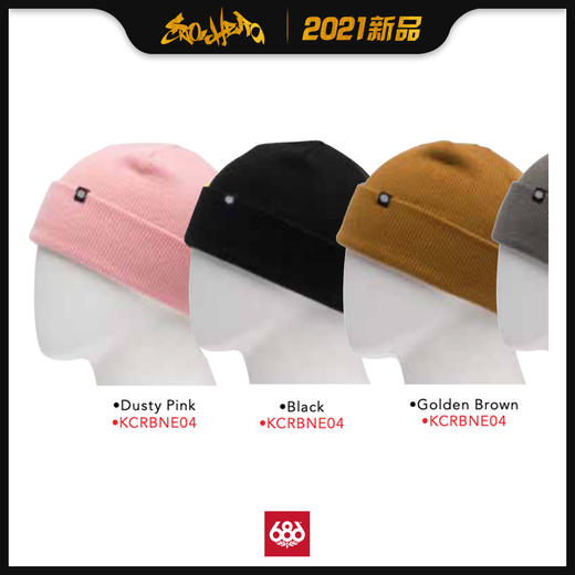 2021 686 Standard Rollup Beanie (Singles) Black 商品图0
