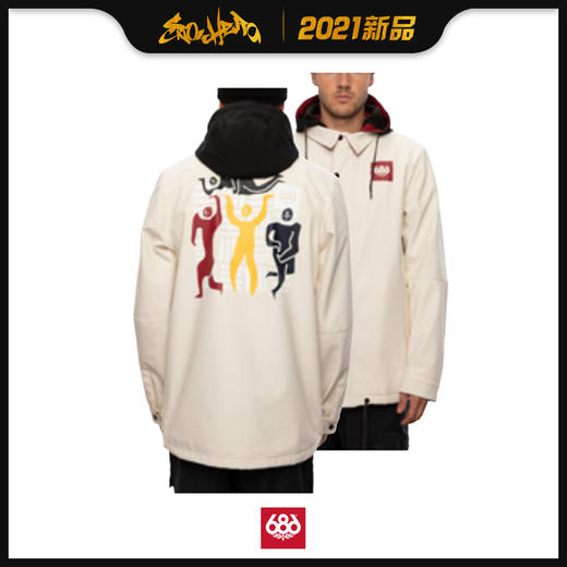 2021 686 MNS Waterproof Coaches Jacket Birch L 商品图0
