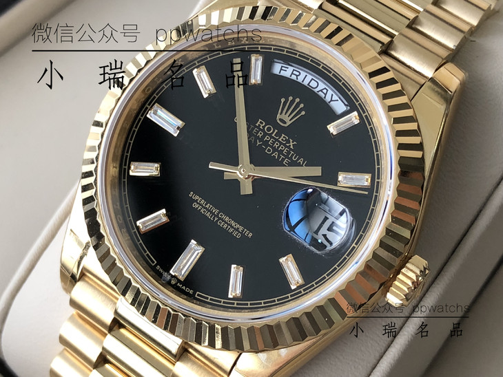 【包金款】40星期日历型，黑面钻刻度