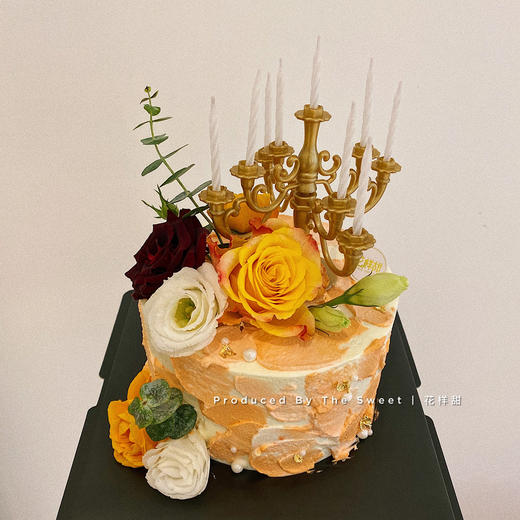 蛋糕  复古鲜花烛台 商品图0