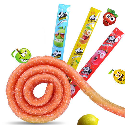 【5条】海太长条软糖27g*5(草莓/苹果/柠檬可乐味多口味可选) 商品图2