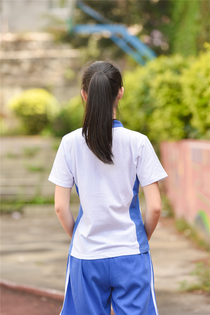 深圳校服 中學女生款夏季運動服短袖上衣 短褲套裝(可單買)