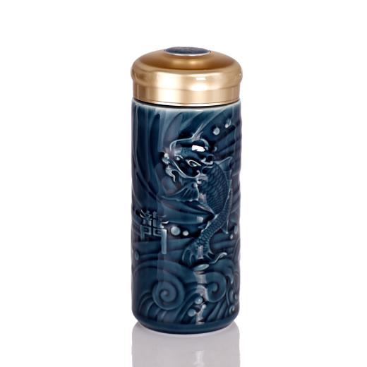 新鱼跃龙门随身杯（大）330ml双层 商品图0